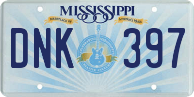 MS license plate DNK397