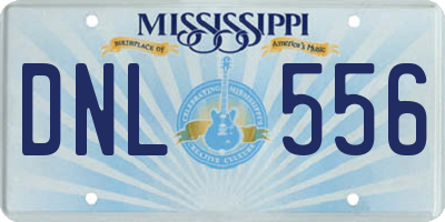 MS license plate DNL556