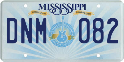 MS license plate DNM082