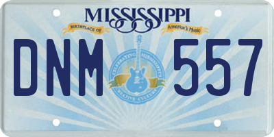 MS license plate DNM557