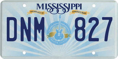 MS license plate DNM827