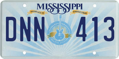 MS license plate DNN413