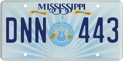 MS license plate DNN443