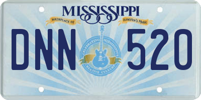 MS license plate DNN520