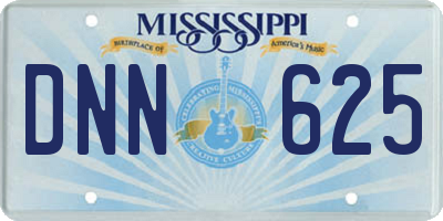 MS license plate DNN625