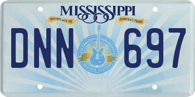 MS license plate DNN697