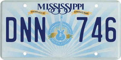 MS license plate DNN746