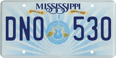 MS license plate DNO530
