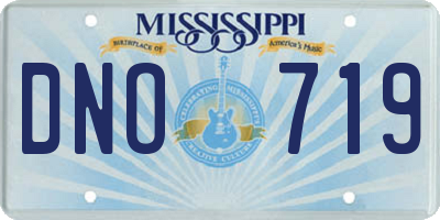 MS license plate DNO719
