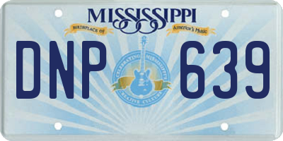 MS license plate DNP639