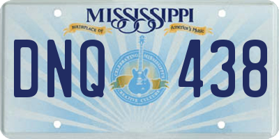 MS license plate DNQ438