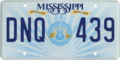 MS license plate DNQ439