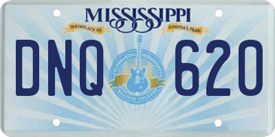 MS license plate DNQ620