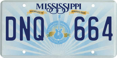MS license plate DNQ664