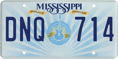MS license plate DNQ714