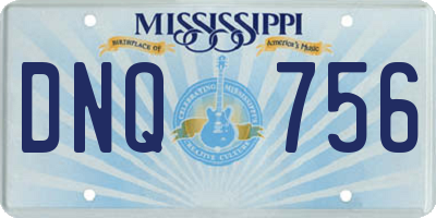 MS license plate DNQ756