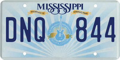 MS license plate DNQ844