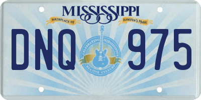 MS license plate DNQ975