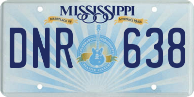 MS license plate DNR638