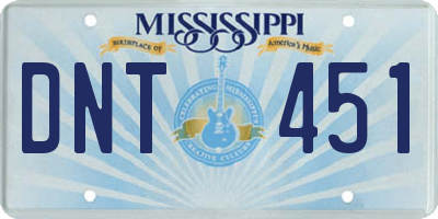 MS license plate DNT451