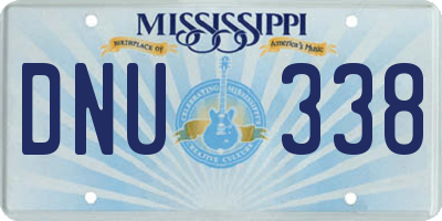 MS license plate DNU338