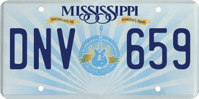 MS license plate DNV659