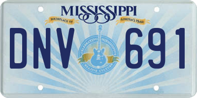 MS license plate DNV691