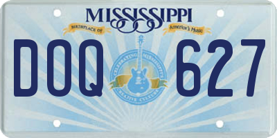 MS license plate DOQ627