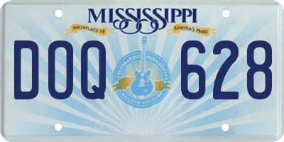 MS license plate DOQ628