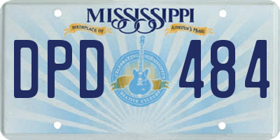 MS license plate DPD484