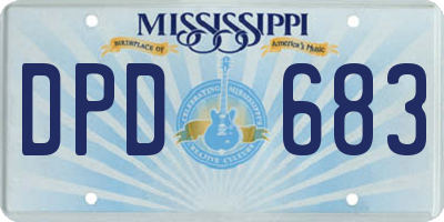 MS license plate DPD683