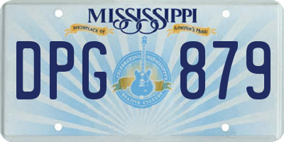 MS license plate DPG879