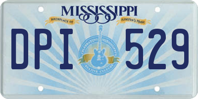 MS license plate DPI529
