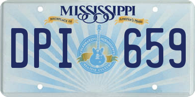 MS license plate DPI659