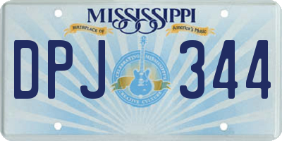 MS license plate DPJ344