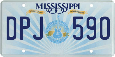 MS license plate DPJ590