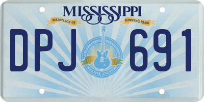 MS license plate DPJ691
