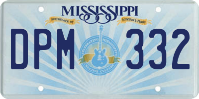 MS license plate DPM332