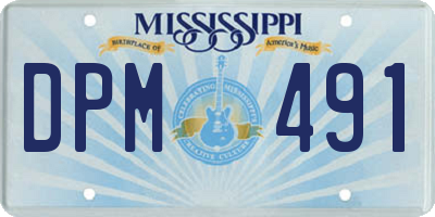 MS license plate DPM491