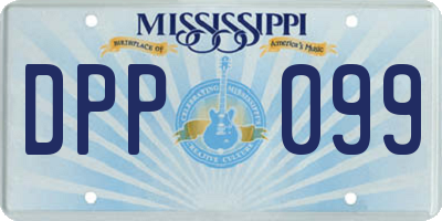 MS license plate DPP099