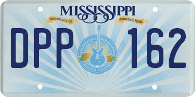 MS license plate DPP162