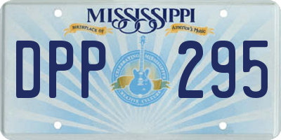 MS license plate DPP295