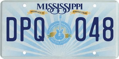 MS license plate DPQ048