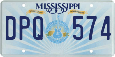 MS license plate DPQ574