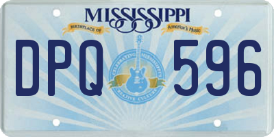 MS license plate DPQ596
