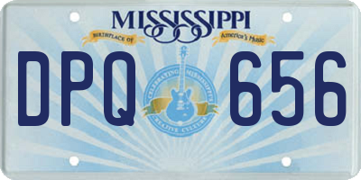 MS license plate DPQ656