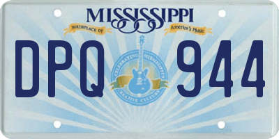 MS license plate DPQ944