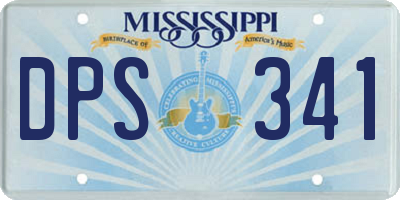 MS license plate DPS341