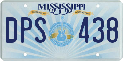 MS license plate DPS438