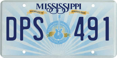 MS license plate DPS491
